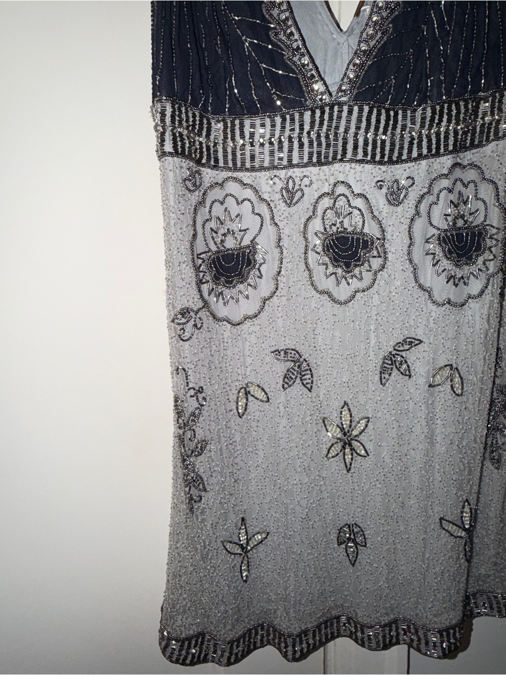 Free People Moondust Beaded Mini Dress in Silver - Picture 6 of 10